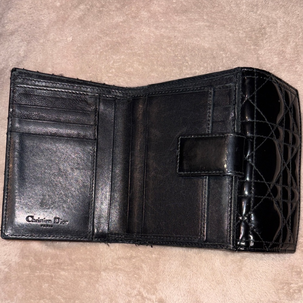 CHRISTIAN DIOR cannage trifold compact - Picture 4 of 6